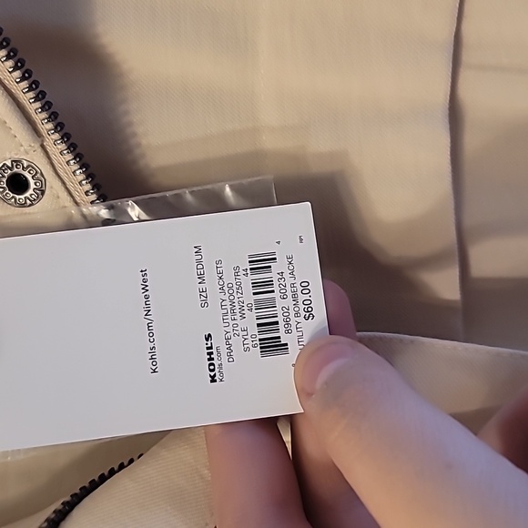 Nine West, size M, tan cardigan - Picture 3 of 3